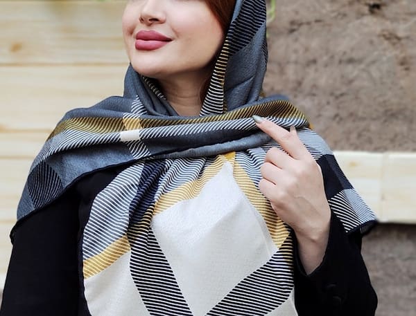 تصویر 1 از قیمت و خرید روسری چهارخانه نخی + فروش ارزان